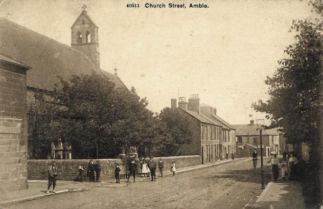 Postcard of Church Street, Amble