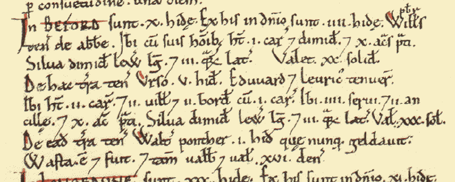 Besford in the Domesday Book