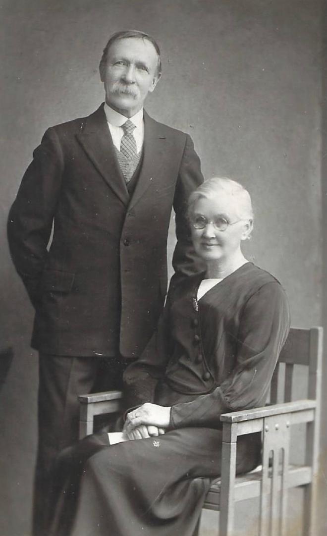 David Besford with Mary Besford (seated)