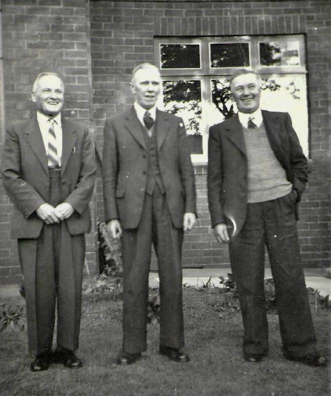 David, Jack and George Besford in July 1959