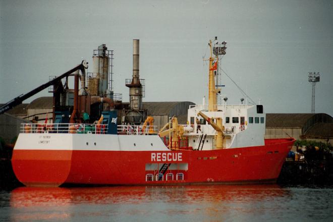 St. Patrick was converted into a standby support vessel in 1990