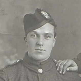 George Besford in Tyneside Scottish dress uniform