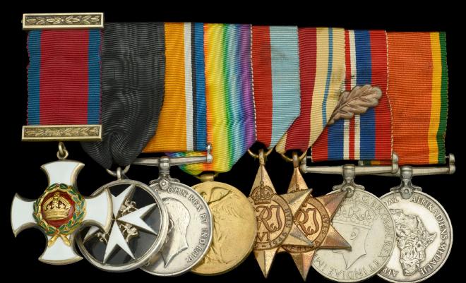 George Bestford&rsquo;s medals in auction catalogue (2024)