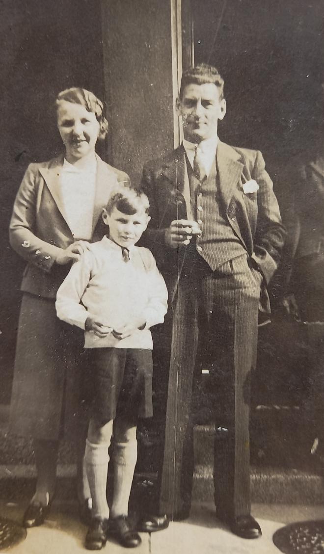 Albert and Janet Partland with Albert Edward Partland