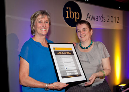 Sheri Besford is presented with a Lifetime Achievement Award