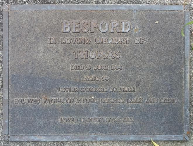 Gravestone of Thomas Besford