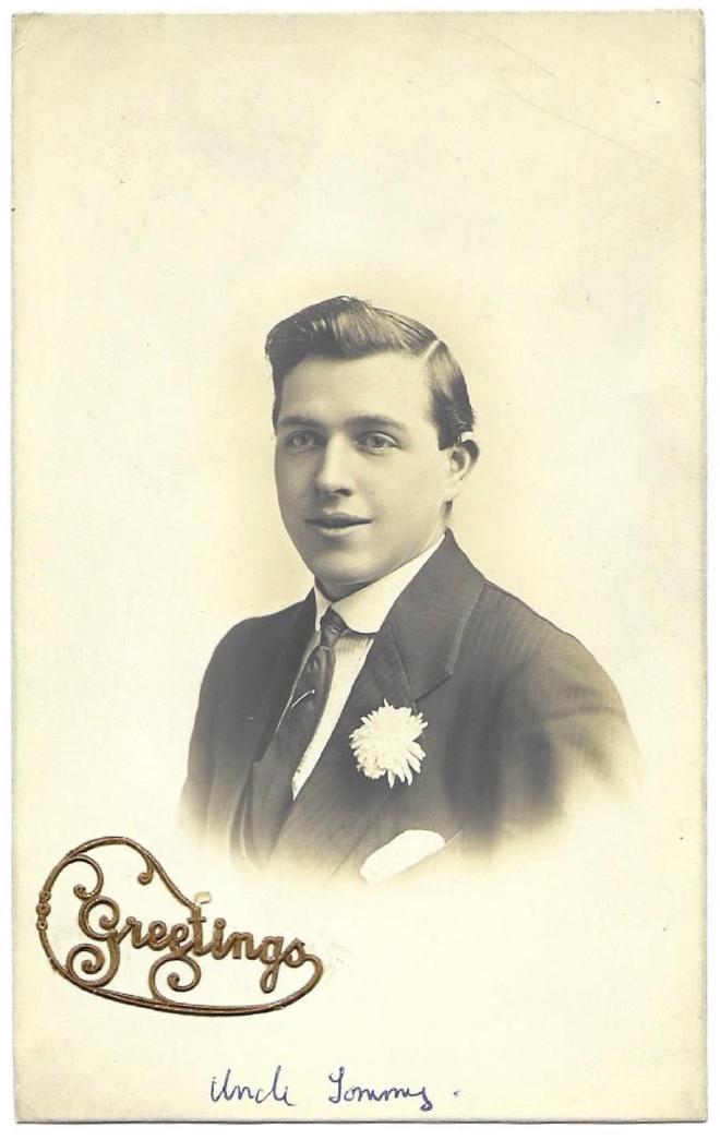 Postcard from Tommy Besford (front)