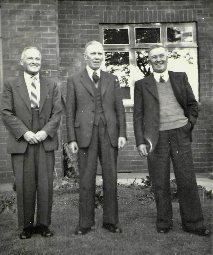 David, Jack and George Besford in July 1959