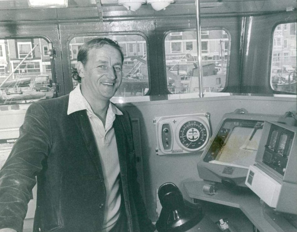 Photograph of David Besford, skipper of the St. Patrick, 8 December 1977